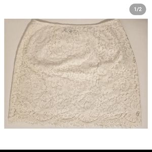 Lacy Cream skirt
